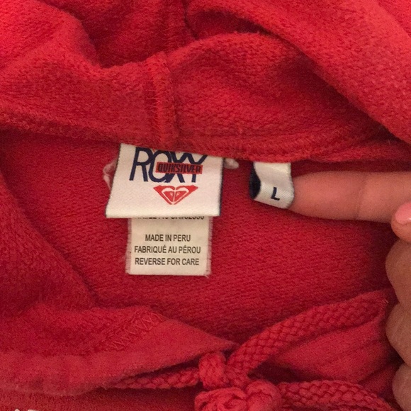 Red Roxy Sweatshirt - Picture 2 of 2